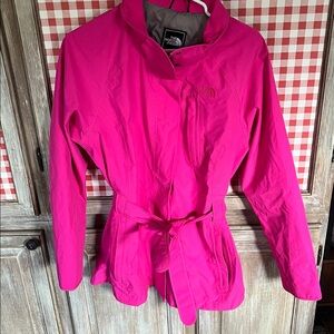 The North Face Fuchsia Belted Jacket